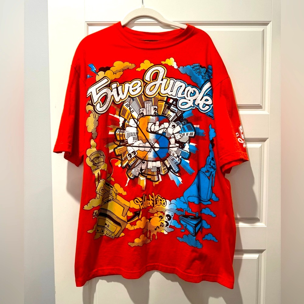 5ive Jungle L Vintage Orange T-Shirt